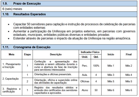 programa de trabalho do governo